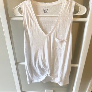 Madewell white tank top